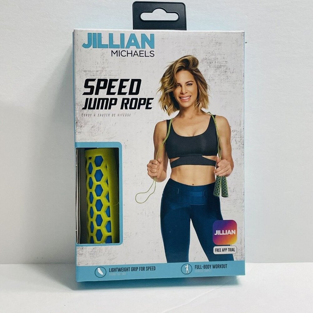 Speed Jump Rope Jillian Michaels Brand New Lightweight Grip